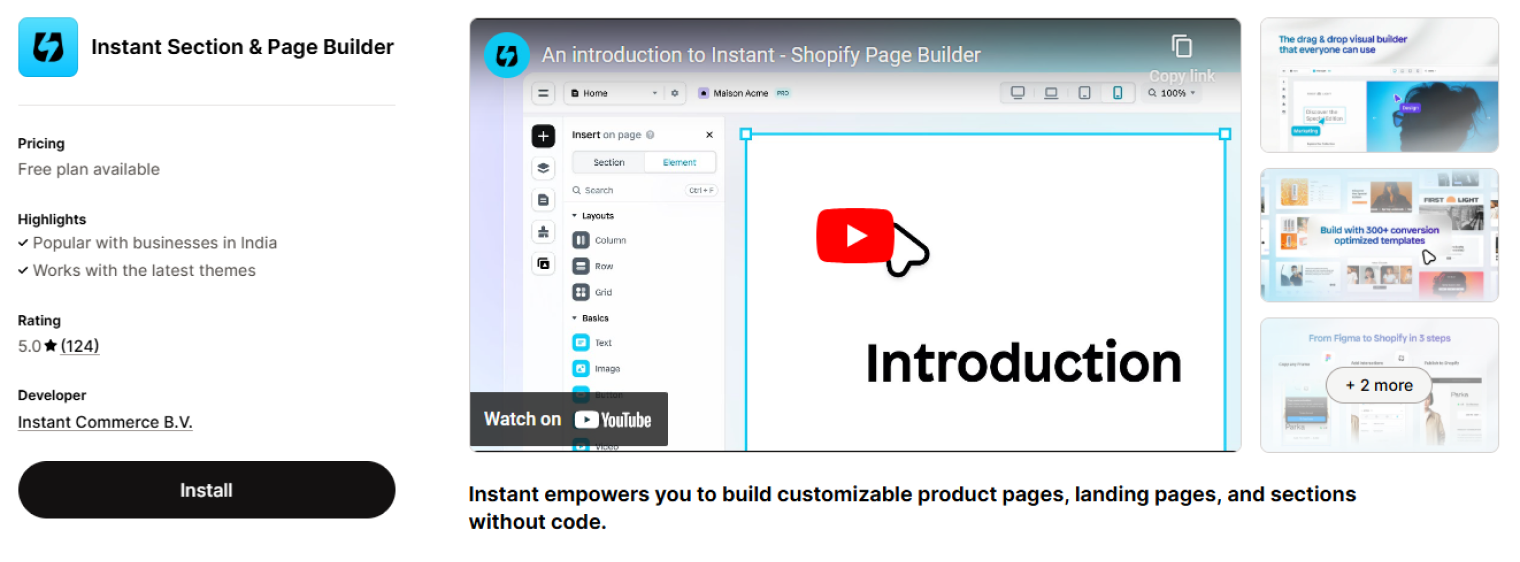Theme Sections Shopify Apps